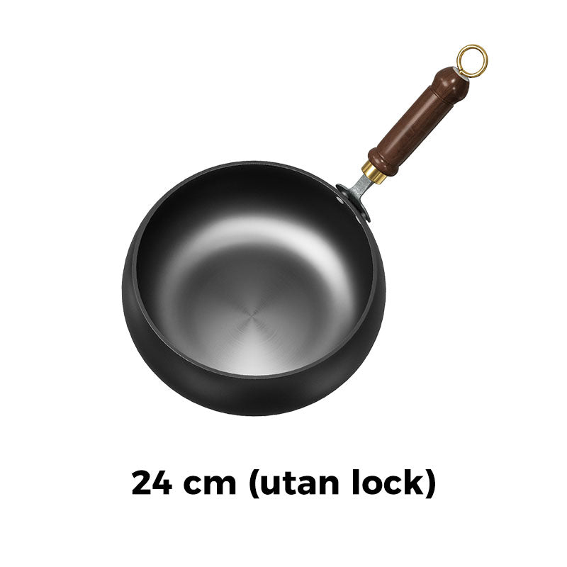 🎁🔥Kvalitetssäkring + Giftfritt🔥Obelagd tjock järngryta