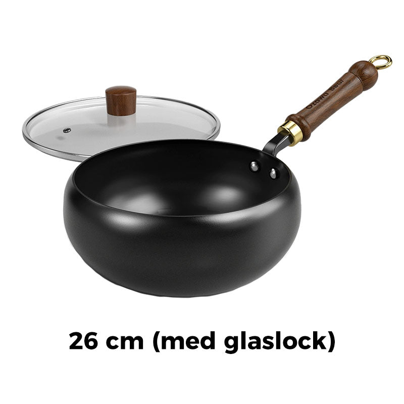 🎁🔥Kvalitetssäkring + Giftfritt🔥Obelagd tjock järngryta