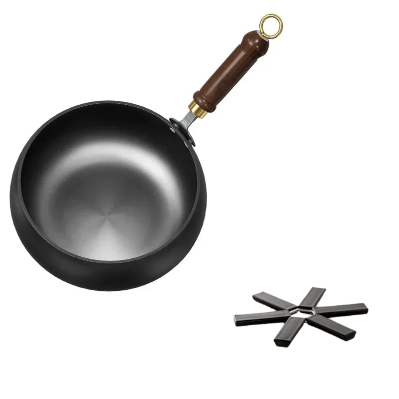 🎁🔥Kvalitetssäkring + Giftfritt🔥Obelagd tjock järngryta