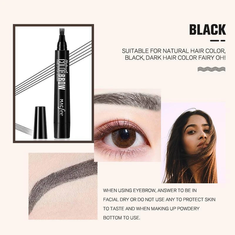 đ„ Naturlig ögonbrynspenna med 4 Ă€ndar, skapa snabbt snygg ögonbrynsmakeupđ„