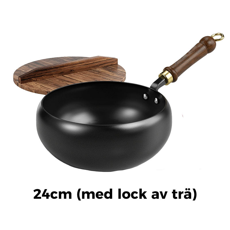🎁🔥Kvalitetssäkring + Giftfritt🔥Obelagd tjock järngryta