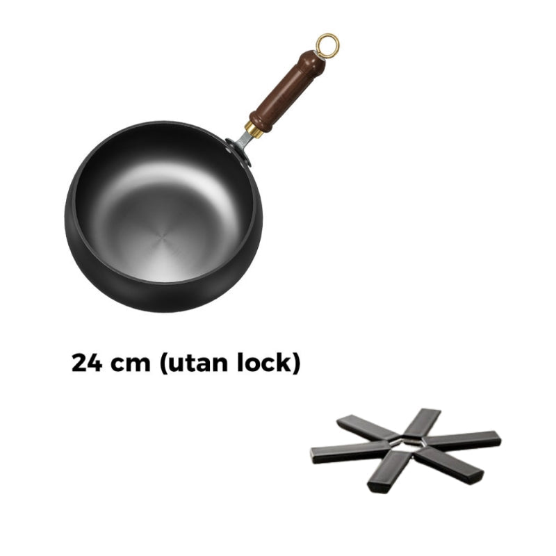 🎁🔥Kvalitetssäkring + Giftfritt🔥Obelagd tjock järngryta