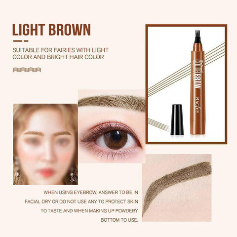 đ„ Naturlig ögonbrynspenna med 4 Ă€ndar, skapa snabbt snygg ögonbrynsmakeupđ„