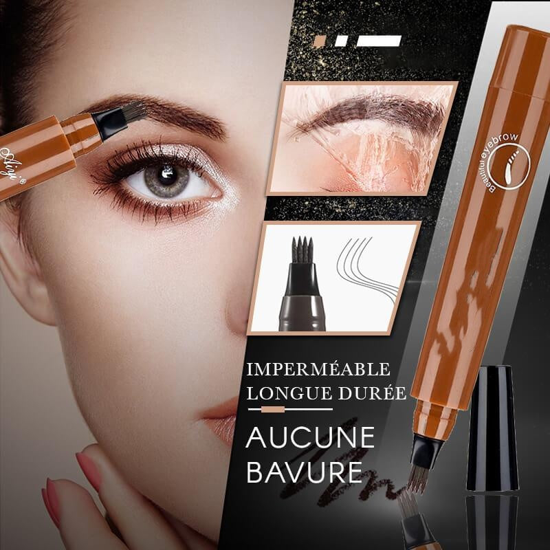 đ„ Naturlig ögonbrynspenna med 4 Ă€ndar, skapa snabbt snygg ögonbrynsmakeupđ„