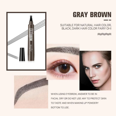 đ„ Naturlig ögonbrynspenna med 4 Ă€ndar, skapa snabbt snygg ögonbrynsmakeupđ„