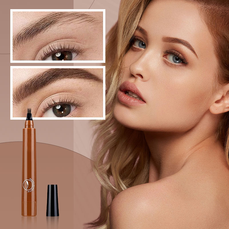 đ„ Naturlig ögonbrynspenna med 4 Ă€ndar, skapa snabbt snygg ögonbrynsmakeupđ„