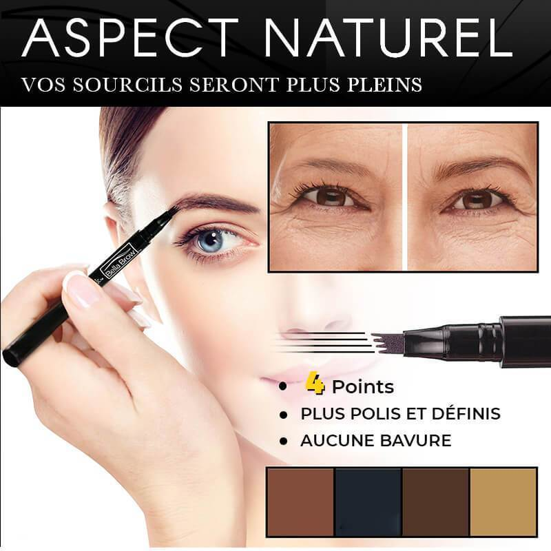 đ„ Naturlig ögonbrynspenna med 4 Ă€ndar, skapa snabbt snygg ögonbrynsmakeupđ„