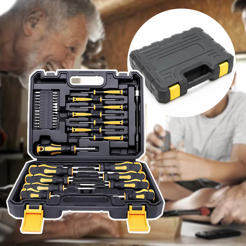 Magnetisk skruvmejselsats 42 delar med fodral