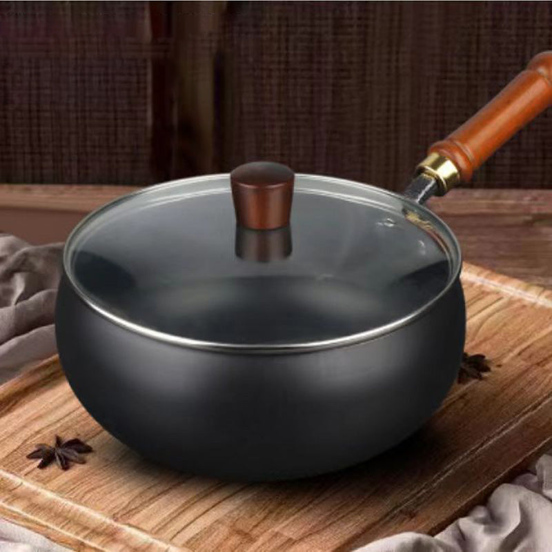 🎁🔥Kvalitetssäkring + Giftfritt🔥Obelagd tjock järngryta