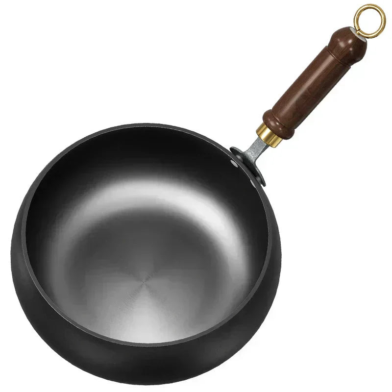 🎁🔥Kvalitetssäkring + Giftfritt🔥Obelagd tjock järngryta