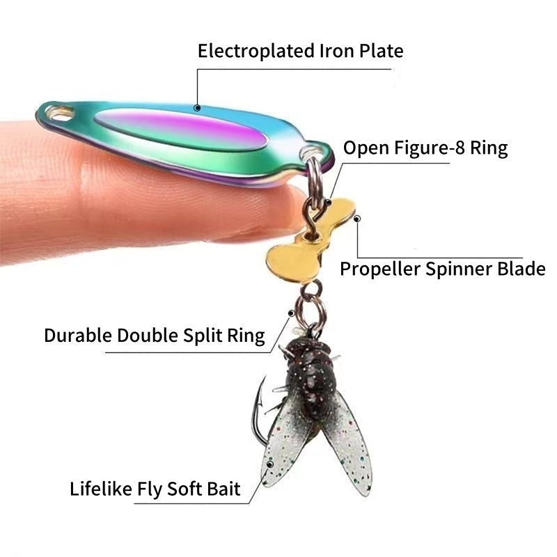 đŁInnovativ design - metallpropeller fluga falsk beteskrokđȘ