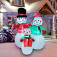 ☃️🎄Ny design Hög försäljning Julen uppblåsbar snögubbe Julen utomhusdekoration