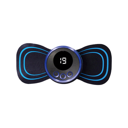 🔥Bärbar massageapparat med 8 lägen och LCD-skärm - Mini muskelstimulator för smärtlindring
