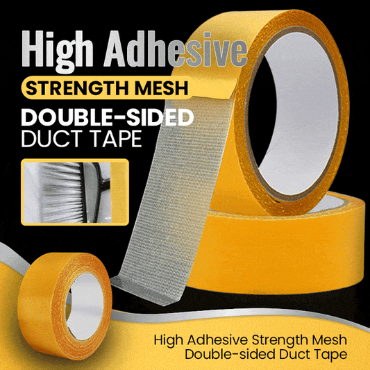 🎁2025 nyårsförsäljning🎁🔥Starkt självhäftande dubbelsidig gasväv Fiber Mesh Tape