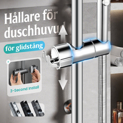 🚿 KÖP 2, FÅ 1 GRATIS! 🎁 Duschhållare utan Borrning – Omedelbar Installation, Extremt Stabil & Universell Passform 🛁