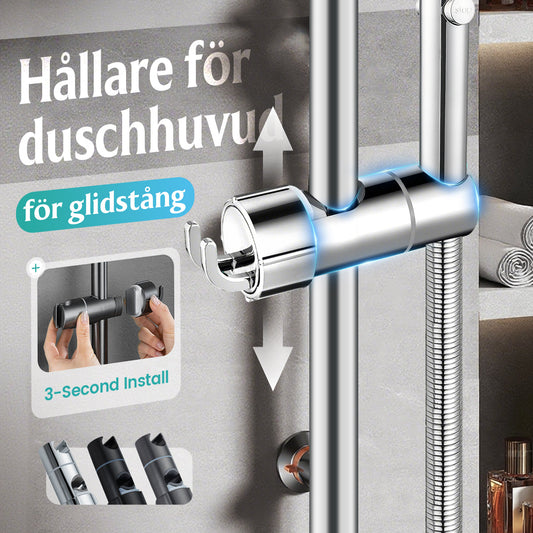 🚿 KÖP 2, FÅ 1 GRATIS! 🎁 Duschhållare utan Borrning – Omedelbar Installation, Extremt Stabil & Universell Passform 🛁