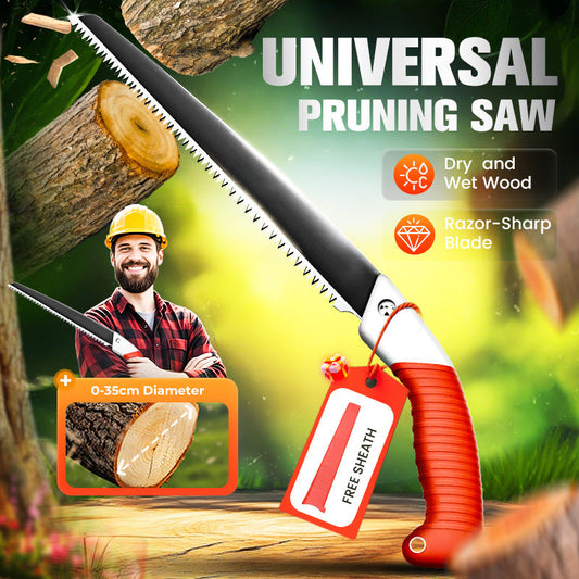 🔥2025 Bästsäljare🌲Lätt och vass universalbeskärningssåg med slida