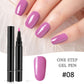 💅 KÖP 1 FÅ 1 GRATIS! 🎨 One Step Nagelgelpenna – 18 Färger & Gratis Mini-UV-lampa – Perfekt för Salongskvalitet Hemma – Enkel & Snabb 💡