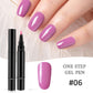 💅 KÖP 1 FÅ 1 GRATIS! 🎨 One Step Nagelgelpenna – 18 Färger & Gratis Mini-UV-lampa – Perfekt för Salongskvalitet Hemma – Enkel & Snabb 💡