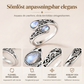 ⏳Tidsbegränsad 50% rabatt⏰Vintage justerbar öppen ring med droppformad glödande zirkon💧💍