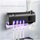 🦷 50 % RABATT NU! 🧴 Trådlös smart tandborstehållare – 360° UV, borrfri, solcell & multifunktionell – perfekt för badrummet 🏠