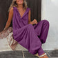 🌸 LIMITED TIME 50% OFF! 💥 Women's Relaxed Hooded Sleeveless Jumpsuit – Loose Fit, Breathable & Stylish 🌿