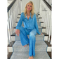 👖50% RABATT! 🌙 Denim Dreams Pyjamas – Mjuk Denim-Look, Bekväm Passform & Perfekt för Loungewear 🛌