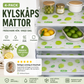 🍋✨ Limefräsch skyddsskydd för kylskåp – fläck- och oljeavvisande