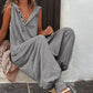 🌸 LIMITED TIME 50% OFF! 💥 Women's Relaxed Hooded Sleeveless Jumpsuit – Loose Fit, Breathable & Stylish 🌿