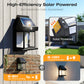 🌙 | Solcellsdriven Vägglampa – Rörelsesensor & Väderbeständig