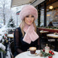 🧣 50% RABATT! ❄️ Fluffig Pälskeps + Halsduk – Supervarm, Mjuk & Komplett Vinterset 🎁