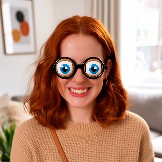 🔥JULREA 50 % RABATT!!🏆Flash Sale💥Roliga glasögon med blinkande ögonmekanism🥸