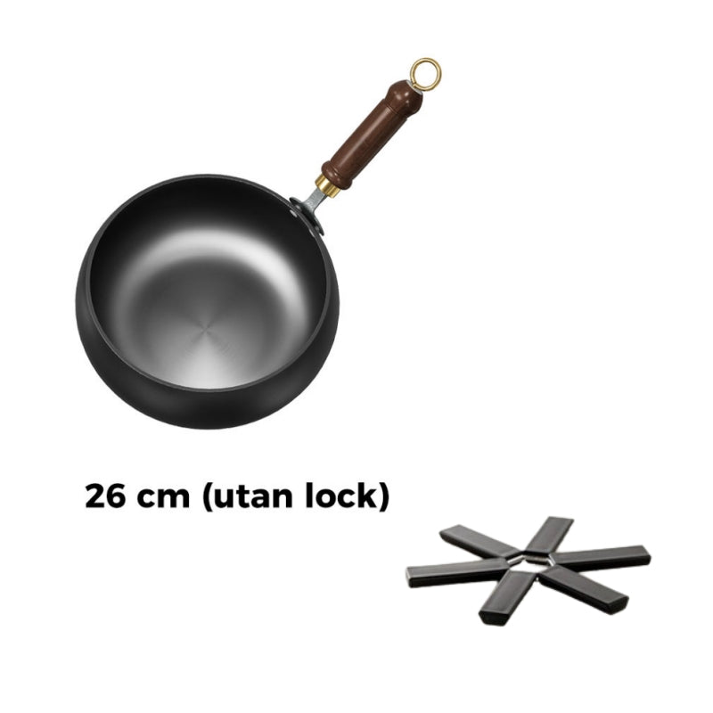 🎁🔥Kvalitetssäkring + Giftfritt🔥Obelagd tjock järngryta
