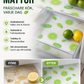 🍋✨ Limefräsch skyddsskydd för kylskåp – fläck- och oljeavvisande