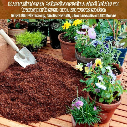 🥥Näringsjord av kokostegel (jord för odling av blommor och grönsaker)🌱