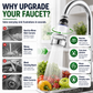 🚰 TIDSBEGRÄNSAT 50% RABATT! 💧 360° Kranfilter – Uppfriskande, Praktisk, Stänkfri ✨