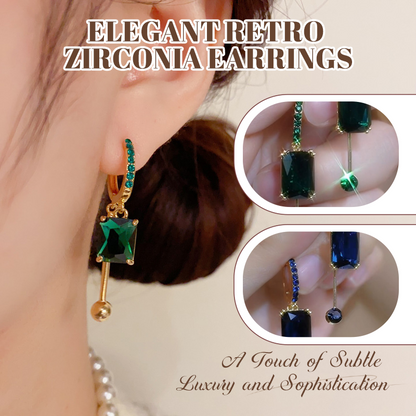 💎 LIMITED TIME 50% OFF! ✨ Vintage Synthetic Diamond Drop Earrings – Clip-On, Elegant Dangle ✨