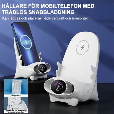 Mini stol trådlös snabb laddare multifunktionell telefonhållare