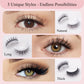 🔥   💐Self-Adhesive Reusable Lashes – 3-Sec Application, No Glue Needed.
