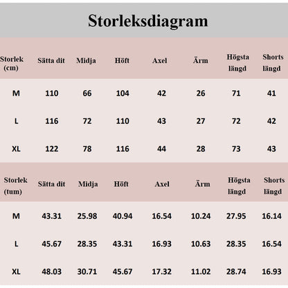 Kvinnors avslappnade sommarset i två delar - topp och högt skurna shorts