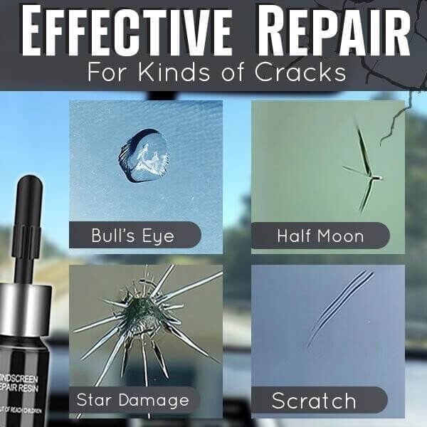 🔥🔧Cracks Gone Glass Repair Kit💪