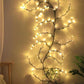 🌿 50% RABATT! 💡 LED-ljusslinga i rankdesign – 144 LEDs, 2,3 m, dimbar & IP55 – Perfekt för trädgård, balkong, rum & fester ✨