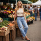 👖 50% RABATT NU!🌟 Dam High Waist Vida Jeansshorts – Benlängande & Vintage Tvätt – Casual Croppade Byxor 👒