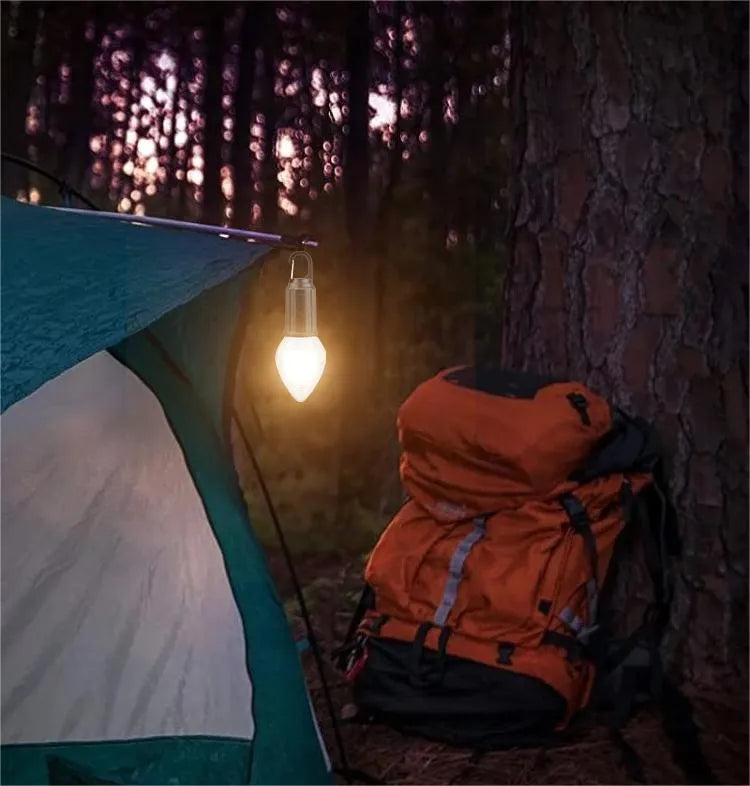 Utomhus Camping Hängande Typ-C Laddning Retro Glödlampa Belysning Dekoration