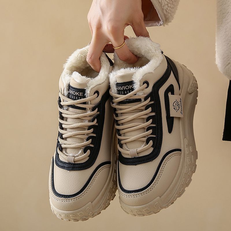 Snygg present - Faux Fleece Varma High-Top Fritidsskor