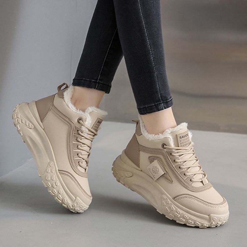 Snygg present - Faux Fleece Varma High-Top Fritidsskor