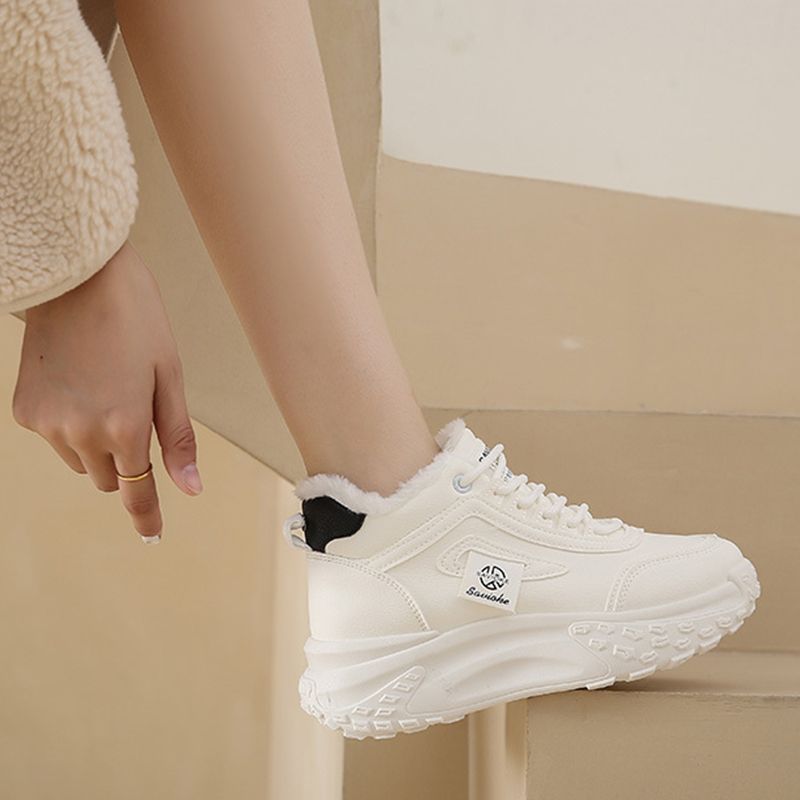 Snygg present - Faux Fleece Varma High-Top Fritidsskor