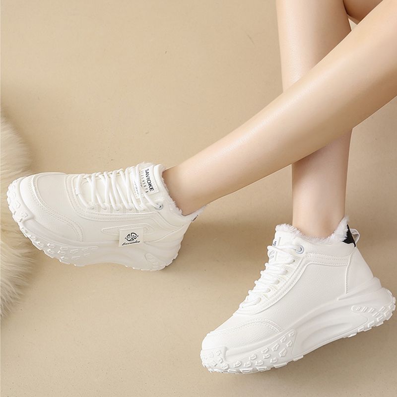 Snygg present - Faux Fleece Varma High-Top Fritidsskor