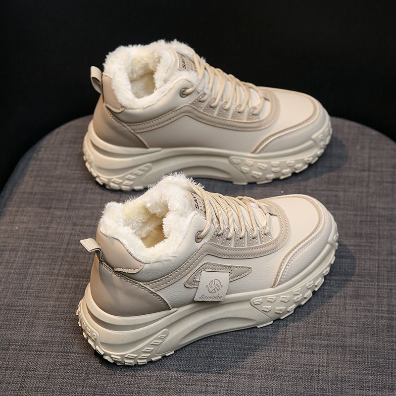 Snygg present - Faux Fleece Varma High-Top Fritidsskor
