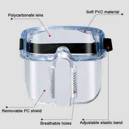 Mångsidigt Ergonomiskt Transparent Skyddat Ansiktssköld